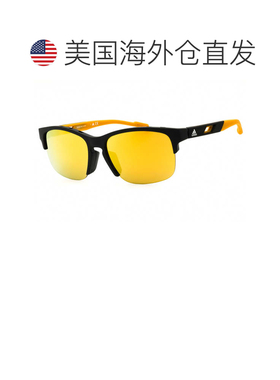 自营adidasSP0048 02g哑光黑色/棕色镜面-哑光黑色 美国奥莱直发
