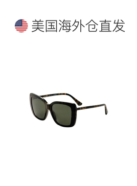 自营Burberry Women's 54mm Checker Green Sunglasses - checker