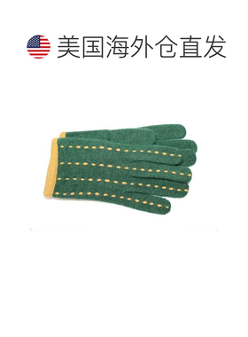 portolano对比色缝线手套 - 绿色/芥末黄 【美国奥莱】直发滑雪