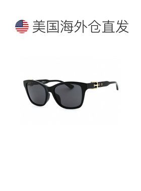 自营Moschino Sunglasses Square Full Rim, Black Frame And Gre