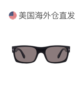 自营Tom Ford Juan Smoke矩形男士太阳镜FT1181-N 01A 56 - multi
