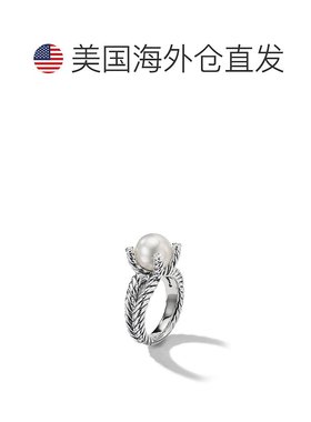 【美国直邮】david yurman 通用 戒指纯银珍珠钻石淡水组合装饰