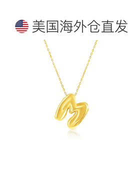 自营simonaSterling Silver, Bubble 'I' Initial Necklace - Gol