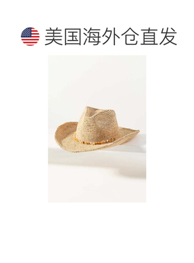 美国直邮自营wyeth运动型拉菲亚牧场主帽子-天然/红色 美国奥莱
