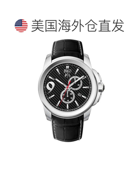 自营Jivago Men's Gliese Black Round 43mm - black 美国奥莱直
