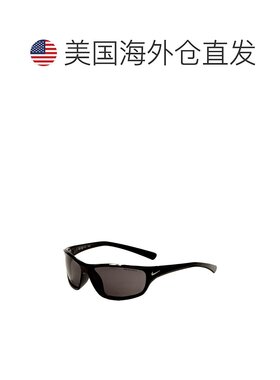自营 Nike男子63毫米黑色太阳镜-闪亮的黑色 美国奥莱直发耐克