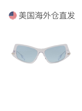自营Burberry Light Azure Irregular Ladies Sunglasses BE4408