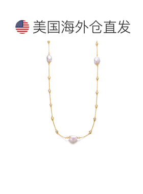 自营geneviveSterling Silver 14K Gold Plated with Baroque Pea