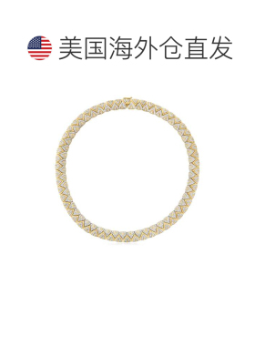 自营 Ross-Simons 18kt 纯金钻石项圈项链 美国奥莱直发