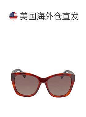 自营Salvatore Ferragamo Brown Cat Eye Ladies Sunglasses SF95