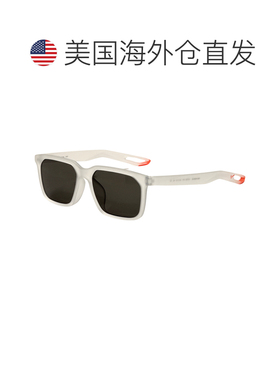 自营Nike Men's 56 mm White Sunglasses - matte crystal clear