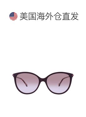 自营Carolina Herrera Violet Shaded Cat Eye Ladies Sunglasses