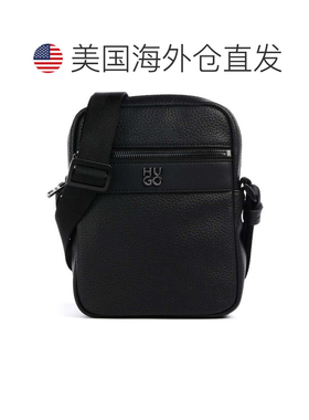 自营hugo bossHugo Men's Quantic N/S Zip Messenger Bag, Black