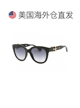 自营Moschino Sunglasses Square Full Rim, Black Frame And Dar