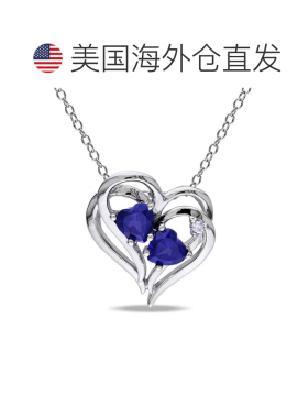 自营mimi & maxmimi & max1 1/8 CT TGW Created Blue Sapphi