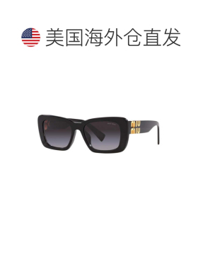 自营miu miuMU07YS 1AB5D1黑色/渐变灰色-黑色 美国奥莱直发