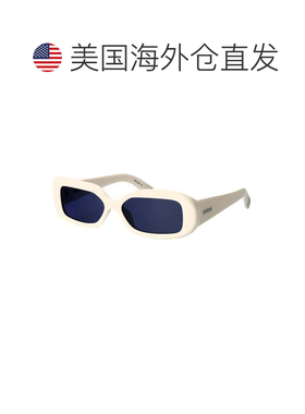 自营Jacquemus Sunglasses Rectangle Full Rim, White Frame And