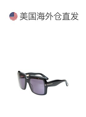 自营 Tom Ford女式极光55mm太阳镜-黑色 美国奥莱直发