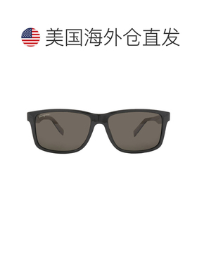 自营Salvatore Ferragamo Dark Grey Rectangular Men's Sunglass