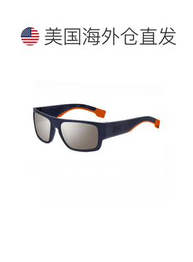 自营hugo bossBOSS 1498/S 0LOX ZV哑光蓝色/银色多层高对比度疏