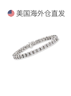 自营925 纯银 Ross-Simons 钻石簇状网球手链 - 8 英寸 美国奥莱