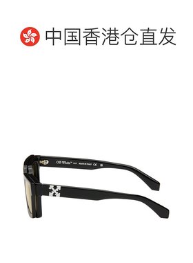 1h可退 香港直邮潮奢 off-white 男士 黑色夹片式太阳镜 OERI14CC