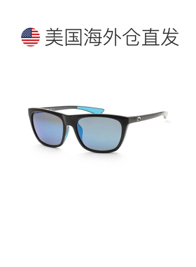 自营Costa del Mar女式57毫米闪亮黑色太阳镜-闪亮黑色 美国奥莱