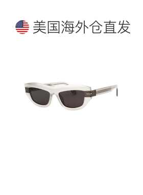 自营Palm Angels Sunglasses Cat Eye Full Rim, Grey Frame And