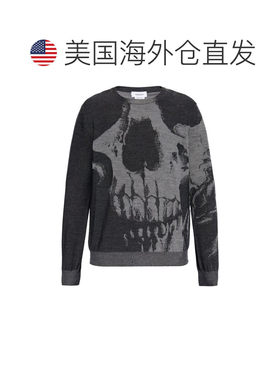 自营Alexander Mcqueen Men's Skull Sweater - grey 美国奥莱直