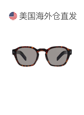 自营Prada Dark Grey Oversized Men's Sunglasses PR A16S 17N73