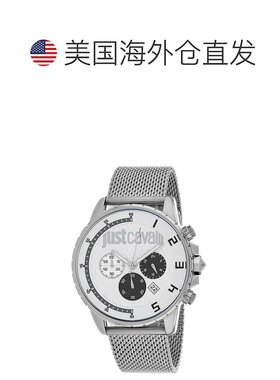 自营Just Cavalli Men's White dial Watch - white 美国奥莱直发