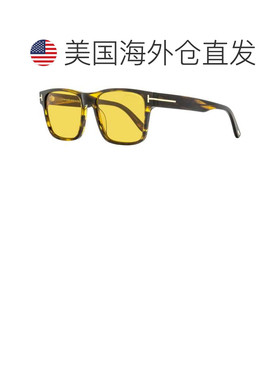 自营Tom Ford男士Calder太阳镜TF1205 56E棕色Melange 55mm-56e