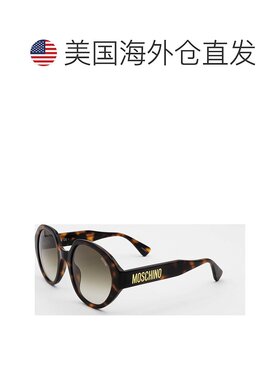 自营 Moschino女式53毫米黑色太阳镜-黑色 美国奥莱直发