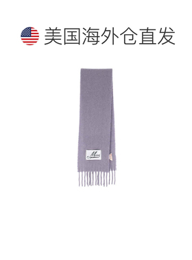 自营marniViola Alpaca混纺流苏围巾-紫色 美国奥莱直发