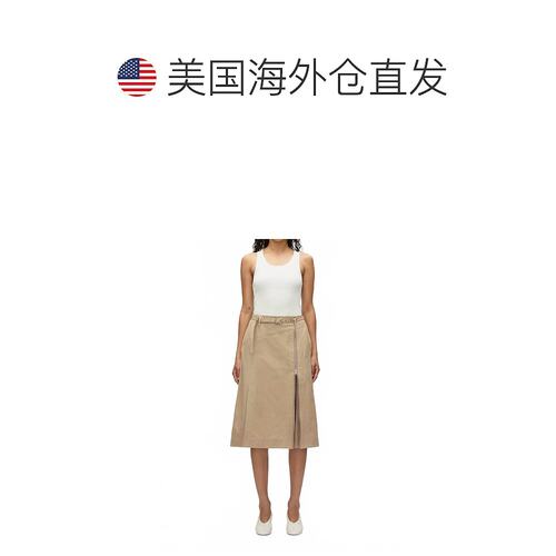 自营 3.1 phillip limE25136120Ucv卡其色实用裙 美国奥莱直发 - 图1