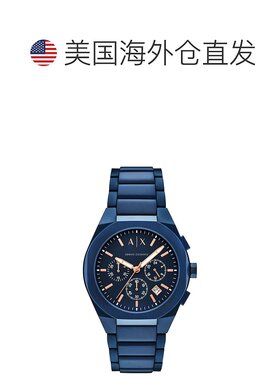 自营Armani Exchange Men's Sync Blue Dial Watch - blue 美国奥