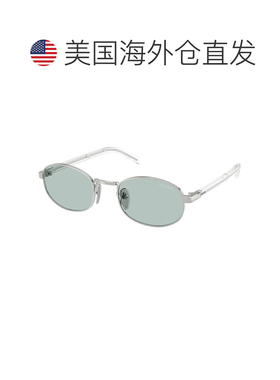 自营Prada  PR B53S 1BC40N 49mm Womens Oval Sunglasses - silv