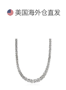 自营 Ross-Simons 意大利纯银渐变拜占庭项链 - 16 英寸 美国奥莱