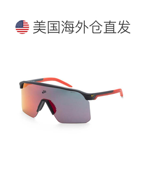 自营Nike Men's 61 mm Grey Sunglasses - matte dark smoke grey