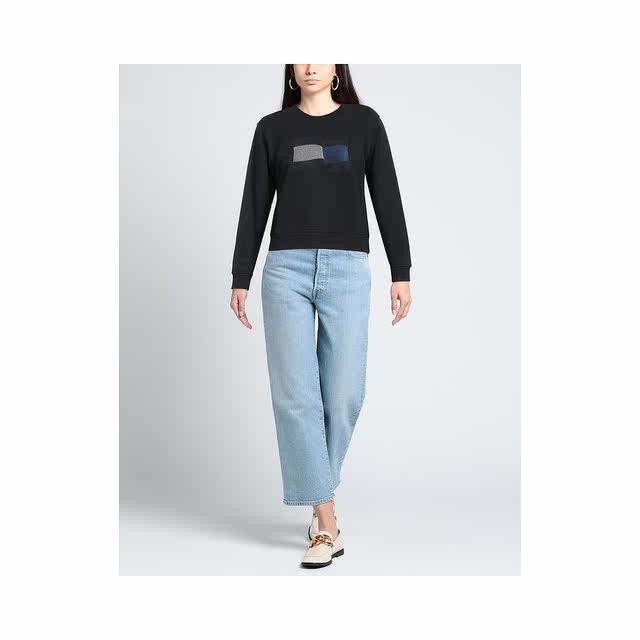 TOMMY HILFIGER Women's Sweatshirt 100 Cotton Crew Neck Fleece Sweatshirt