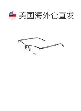 自营Hugo Boss Men's 53 mm Blue Opticals - matte blue 美国奥