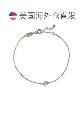 自营Suzy Levian .25 ct TDW 14K 黄金钻石单石手链 - 白色 美国