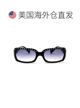自营alain mikli黑色A0495矩形太阳镜-黑色 美国奥莱直发