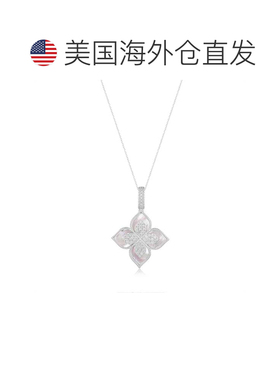 自营Suzy Levian Sterling Silver Black Enamel White Cubic Zir