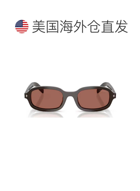 自营prada雪茄D06s醋酸纤维椭圆形太阳镜-粉红色 美国奥莱直发