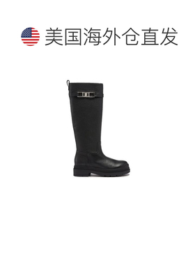 自营Salvatore Ferragamo Calfskin Over The Women's Knee - bla
