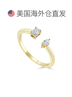 自营sabrina14K Yellow Gold Diamond Band - yellow gold 美国奥