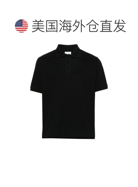 自营Saint Laurent Men's Piquet Cotton Polo Shirt - black 美