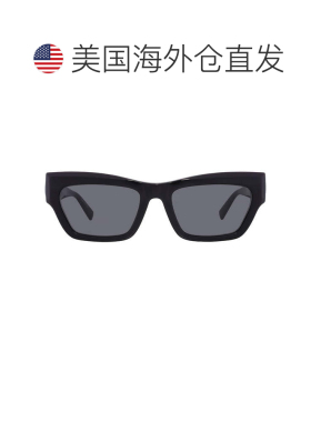 自营Longchamp Grey Cat Eye Ladies Sunglasses LO763S 001 53 -