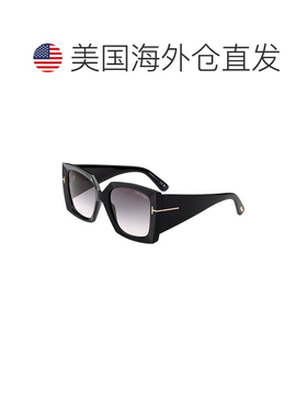 自营Tom Ford女士Jacquetta 54mm太阳镜-黑色 美国奥莱直发